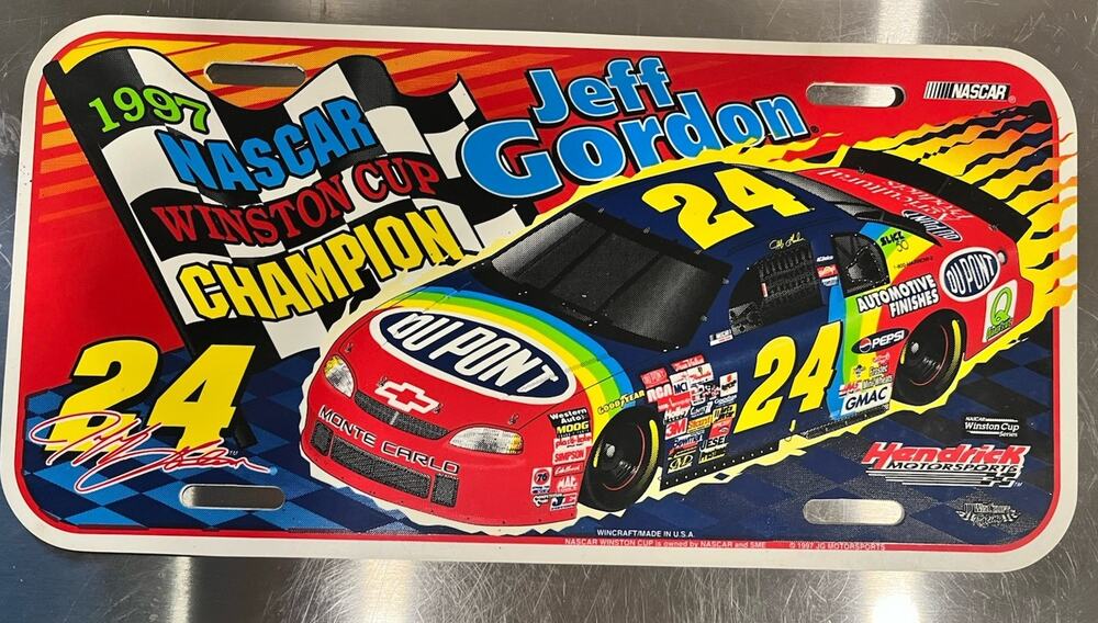 License Plate (Jeff Gordon) 1997 VTG EUC